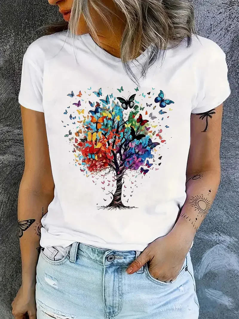 Butterfly Print T-Shirt